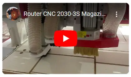 Router CNC 2030-3S Magazine